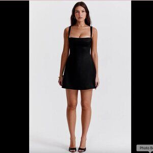 House of CB “Kara” Black Mini Dress – Size Medium